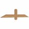 Ekena Millwork Eugene Smooth Timber Gable Bracket, Western Red Cedar, 48"W x 10"H x 1 1/2"D x 3 1/2"F, 5/12 Pitch GBW048X10X0204EUG00SWR - alternate 5